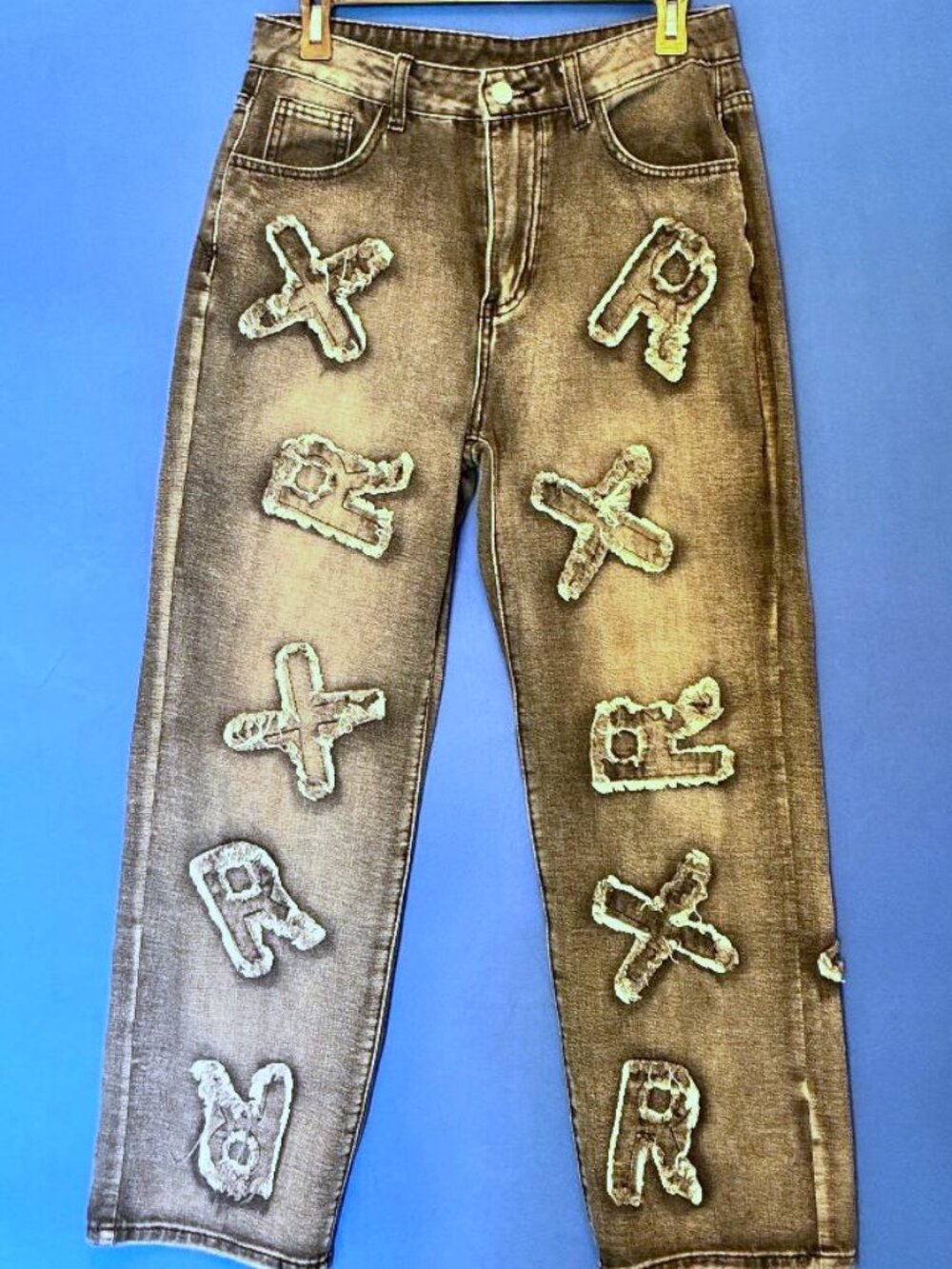 Women's Midrise XR Graphic Grunge Streetwear Charcoal Wash Jeans Sz Medium